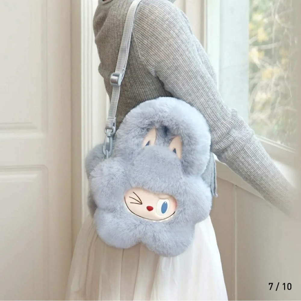 BRAND NEW AUTHENTIC The Monsters Labubu Flower Bag - Light Blue Color